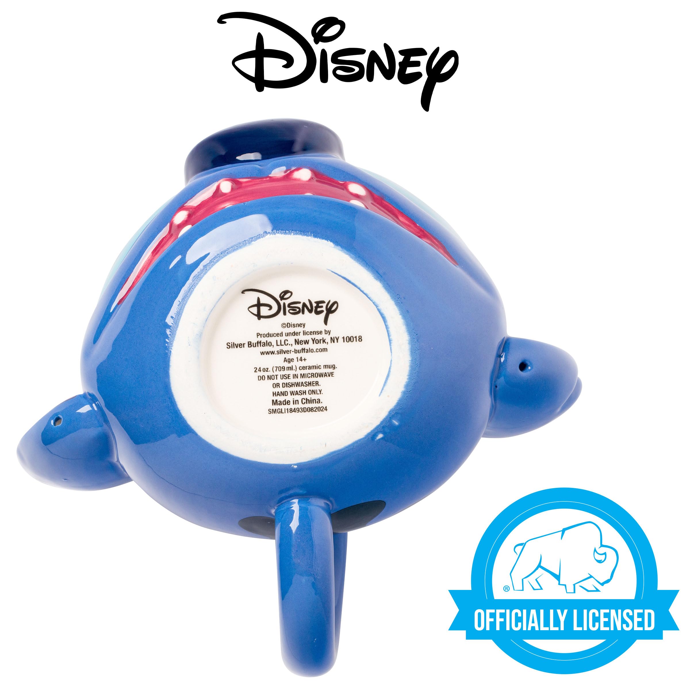Foto 3 pulgar | Taza Silver Buffalo Disney Lilo And Stitch De Cerámica 3d, 600 Ml - Venta Internacional.