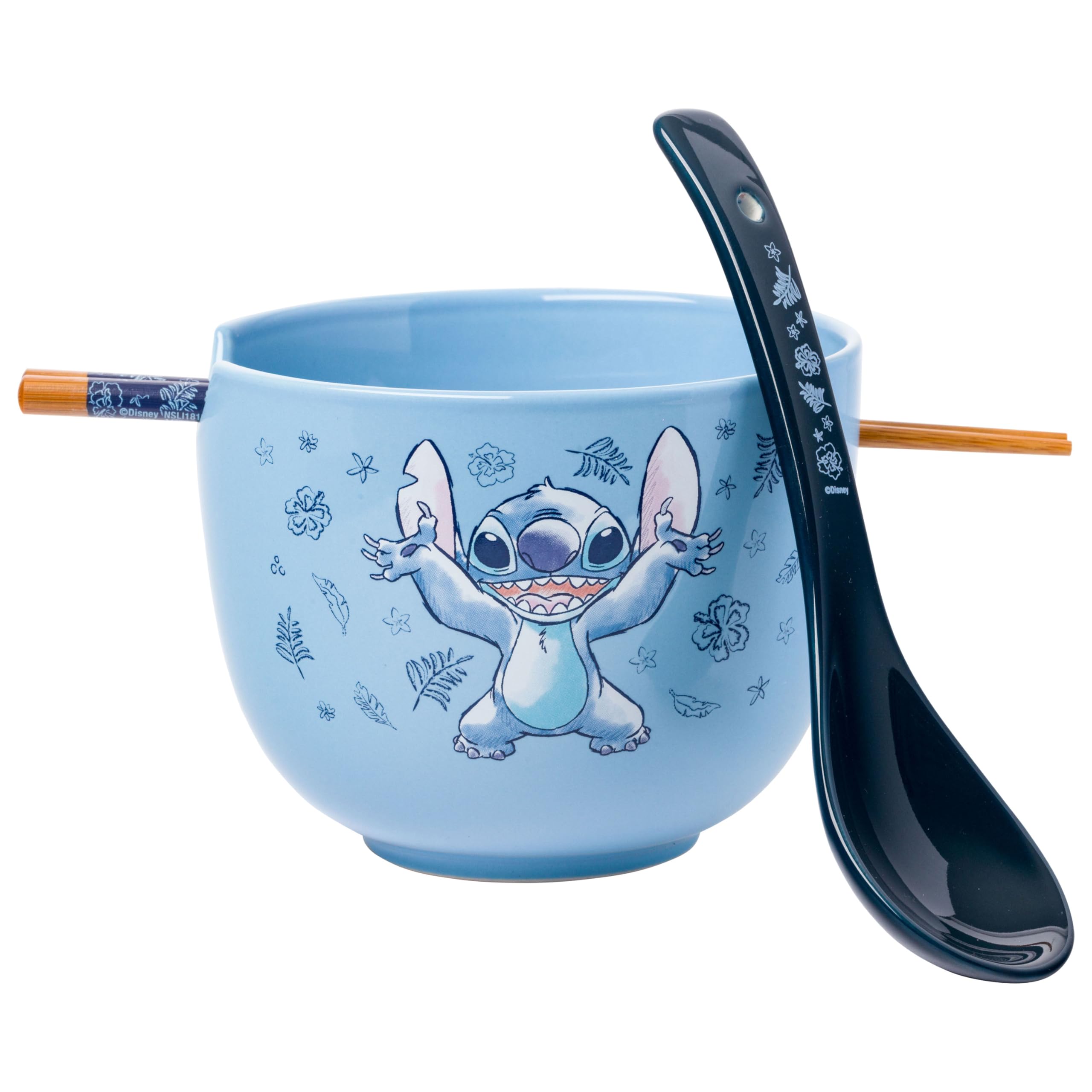 Foto 2 pulgar | Cuenco De Arroz Con Fideos Ramen De Cerámica, Plateado, Diseño De Buffalo Disney - Venta Internacional.