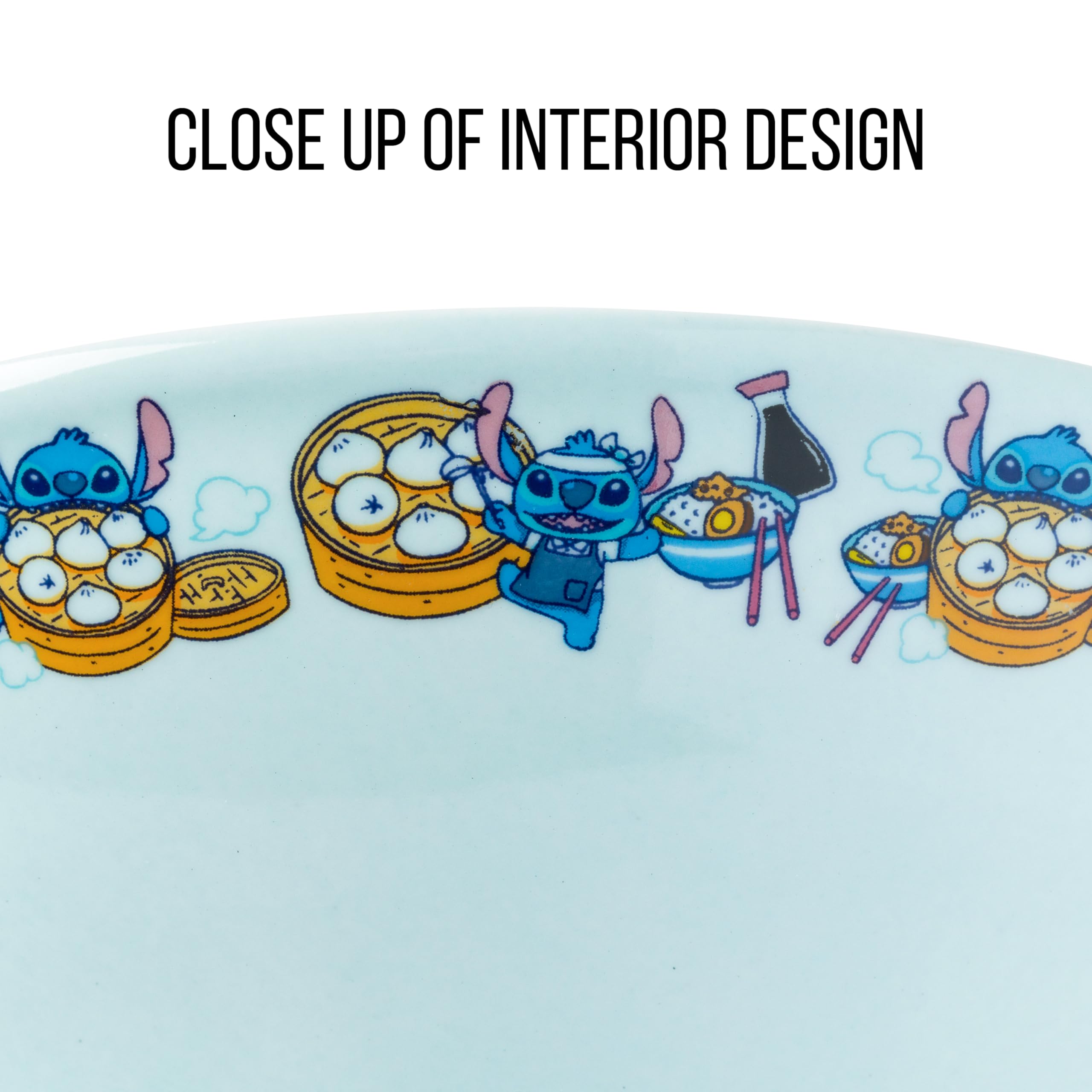 Foto 5 pulgar | Cuenco Para Ramen Plateado Buffalo Disney Lilo And Stitch, 900 Ml - Venta Internacional.