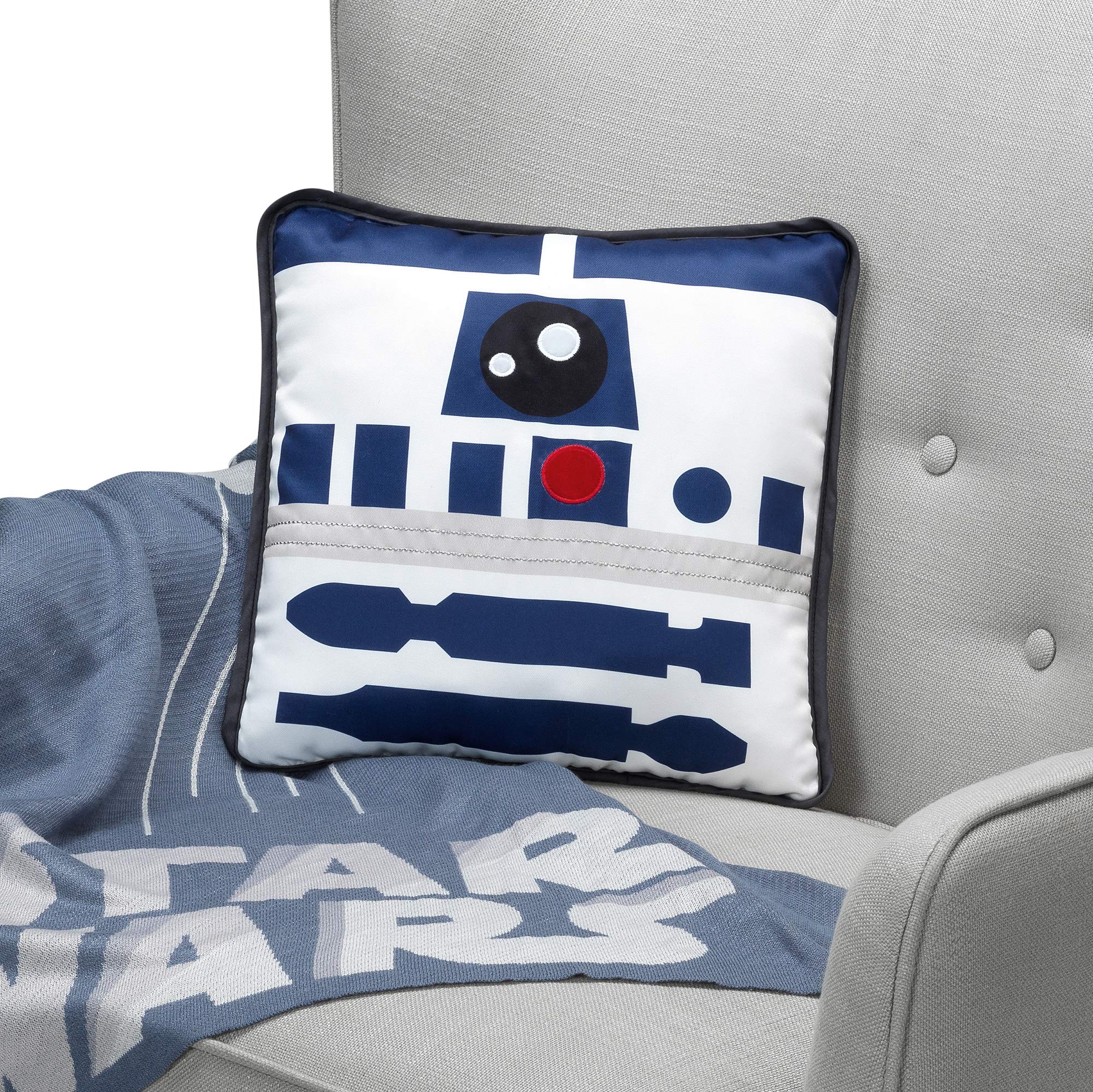 Foto 4 pulgar | Cojín Decorativo Lambs & Ivy Star Wars R2d2, 33 X 33 Cm - Venta Internacional.