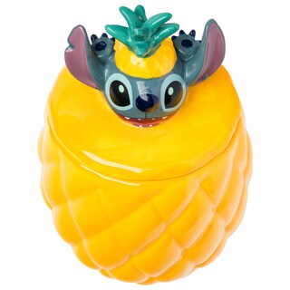 Foto 1 | Tarro Plateado Para Galletas Y Bocadillos Para Caramelos Buffalo Disney Lilo Stitch - Venta Internacional.