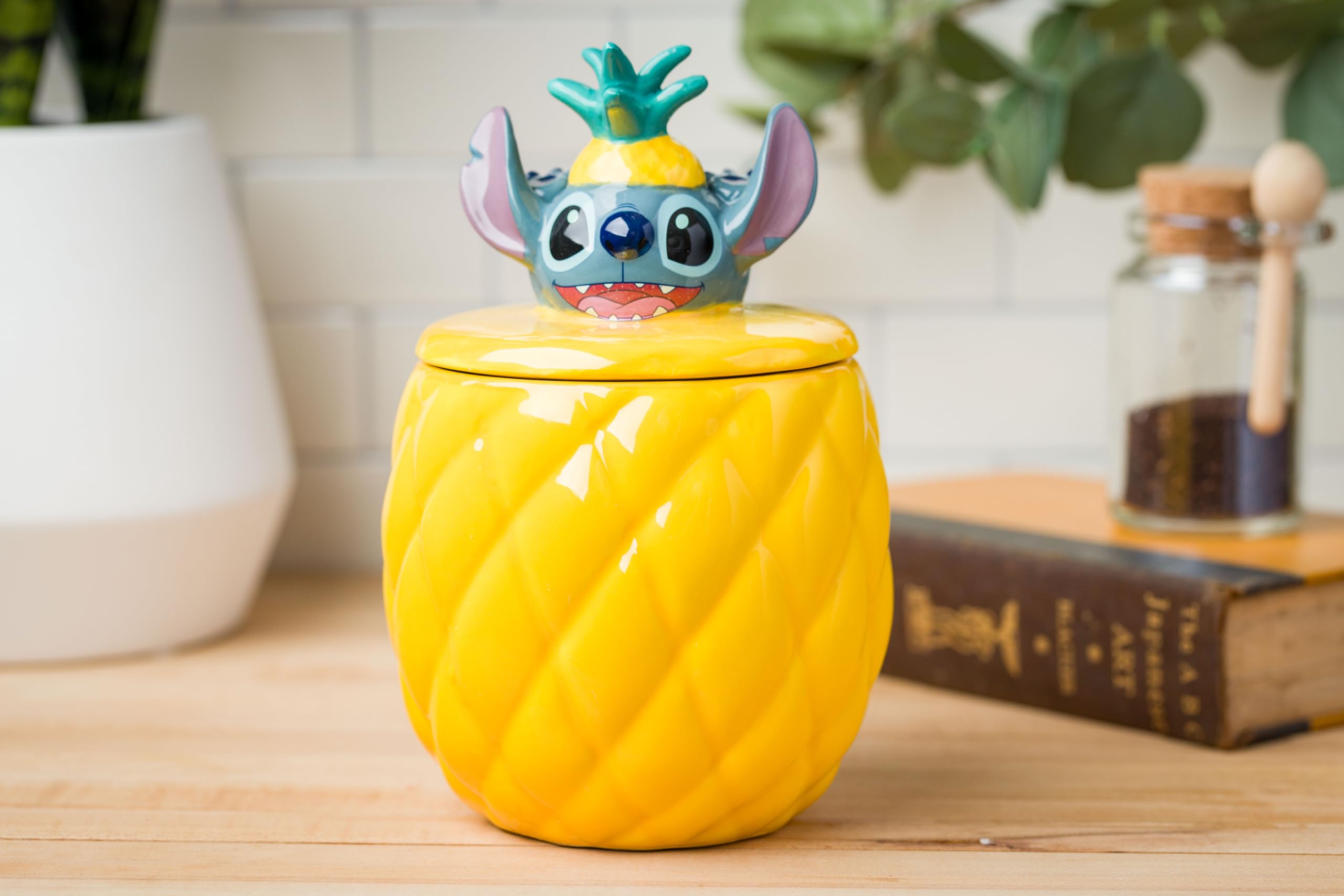Foto 7 | Tarro Plateado Para Galletas Y Bocadillos Para Caramelos Buffalo Disney Lilo Stitch - Venta Internacional.