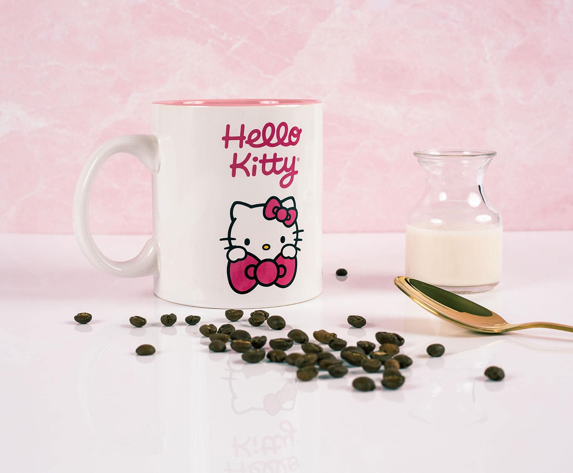 Foto 2 | Taza Superherostuff Hello Kitty Bow De Cerámica Blanco/rosa - Venta Internacional.