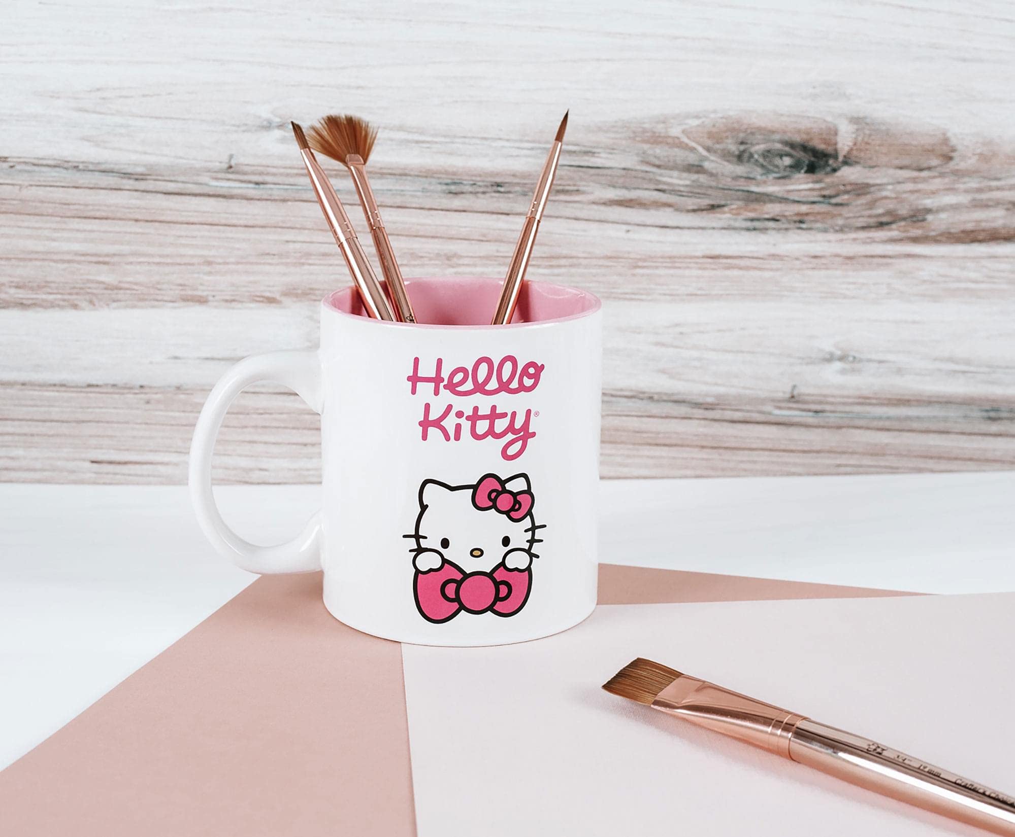 Foto 5 pulgar | Taza Superherostuff Hello Kitty Bow De Cerámica Blanco/rosa - Venta Internacional.