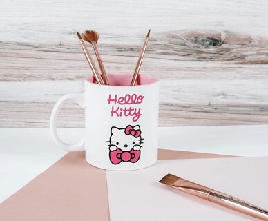 Foto 4 | Taza Superherostuff Hello Kitty Bow De Cerámica Blanco/rosa - Venta Internacional.