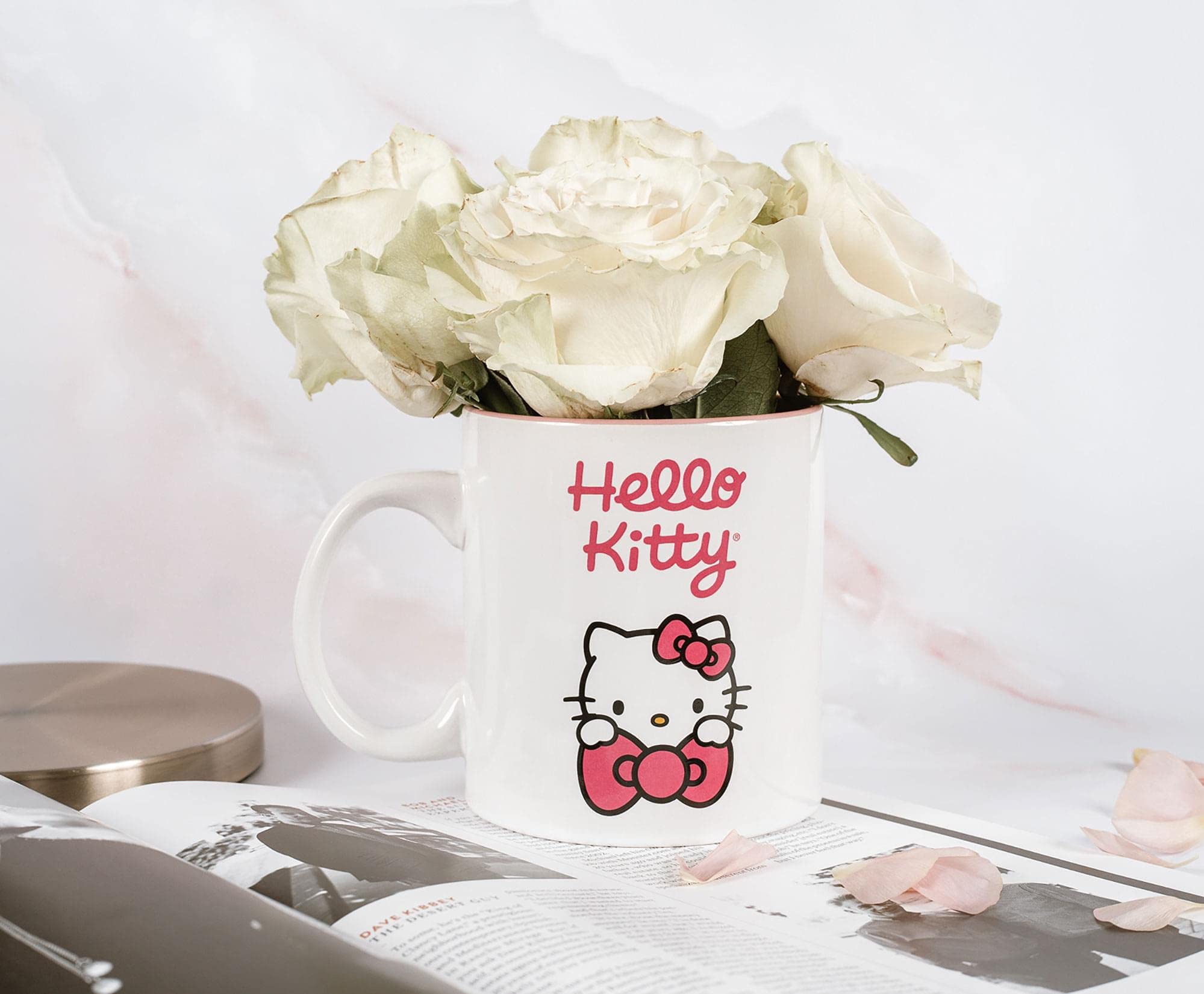 Foto 7 pulgar | Taza Superherostuff Hello Kitty Bow De Cerámica Blanco/rosa - Venta Internacional.