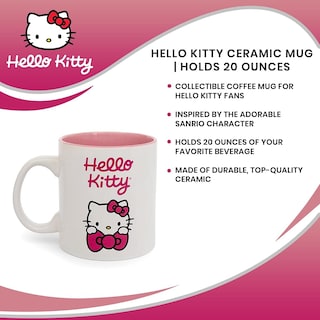 Foto 7 | Taza Superherostuff Hello Kitty Bow De Cerámica Blanco/rosa - Venta Internacional.