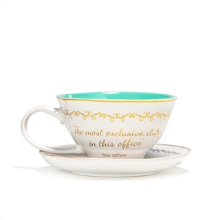 Foto 2 | Taza De Té Y Platillo Silver Buffalo The Office Finer Things Club - Venta Internacional.