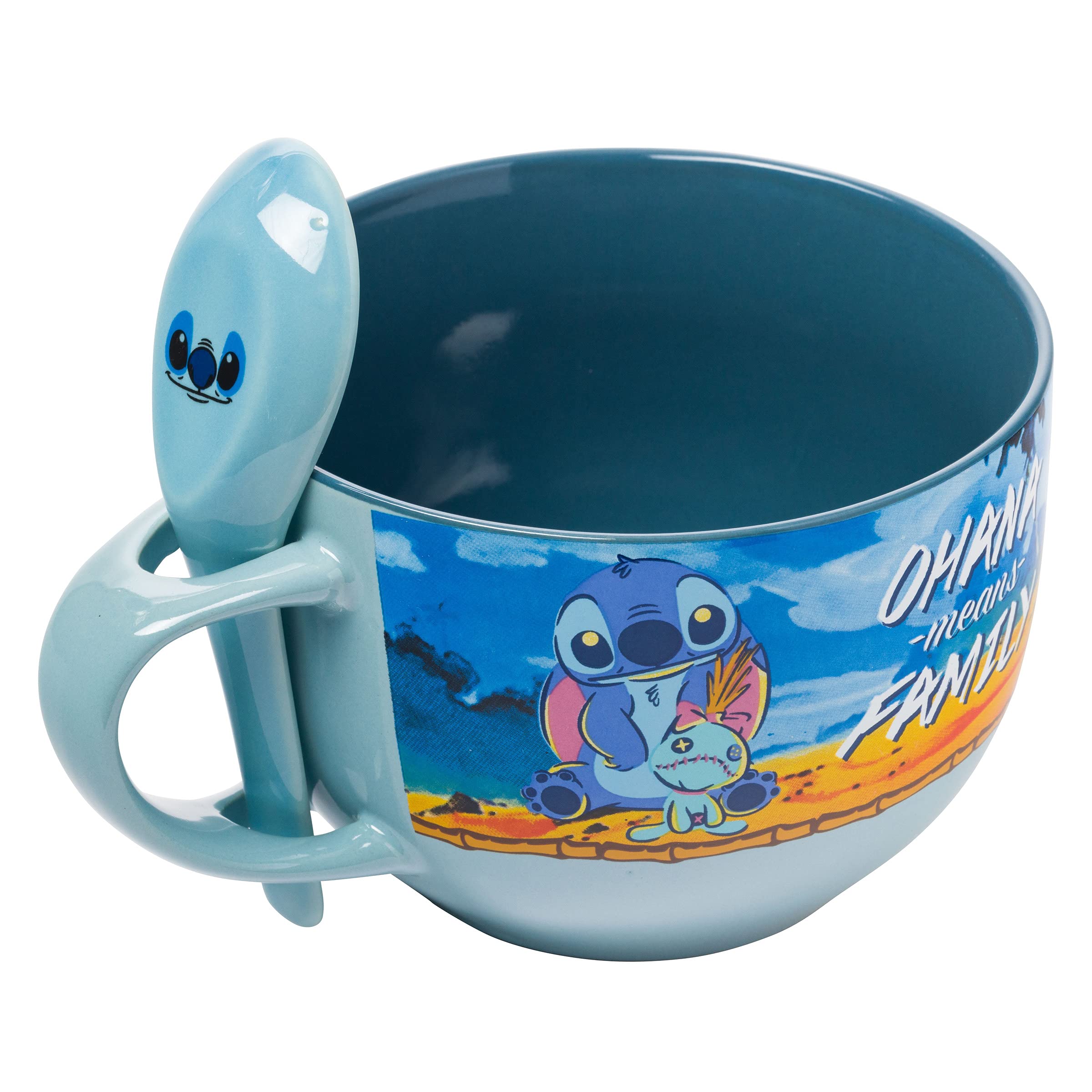 Foto 4 pulgar | Taza De Sopa Silver Buffalo Stitch And Scrump Ohana Family, 700 Ml - Venta Internacional.