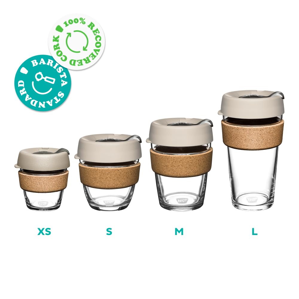 Foto 7 pulgar | Taza De Café Reutilizable Keepcup Brew Cork, 340 Ml, Vidrio Templado - Venta Internacional.