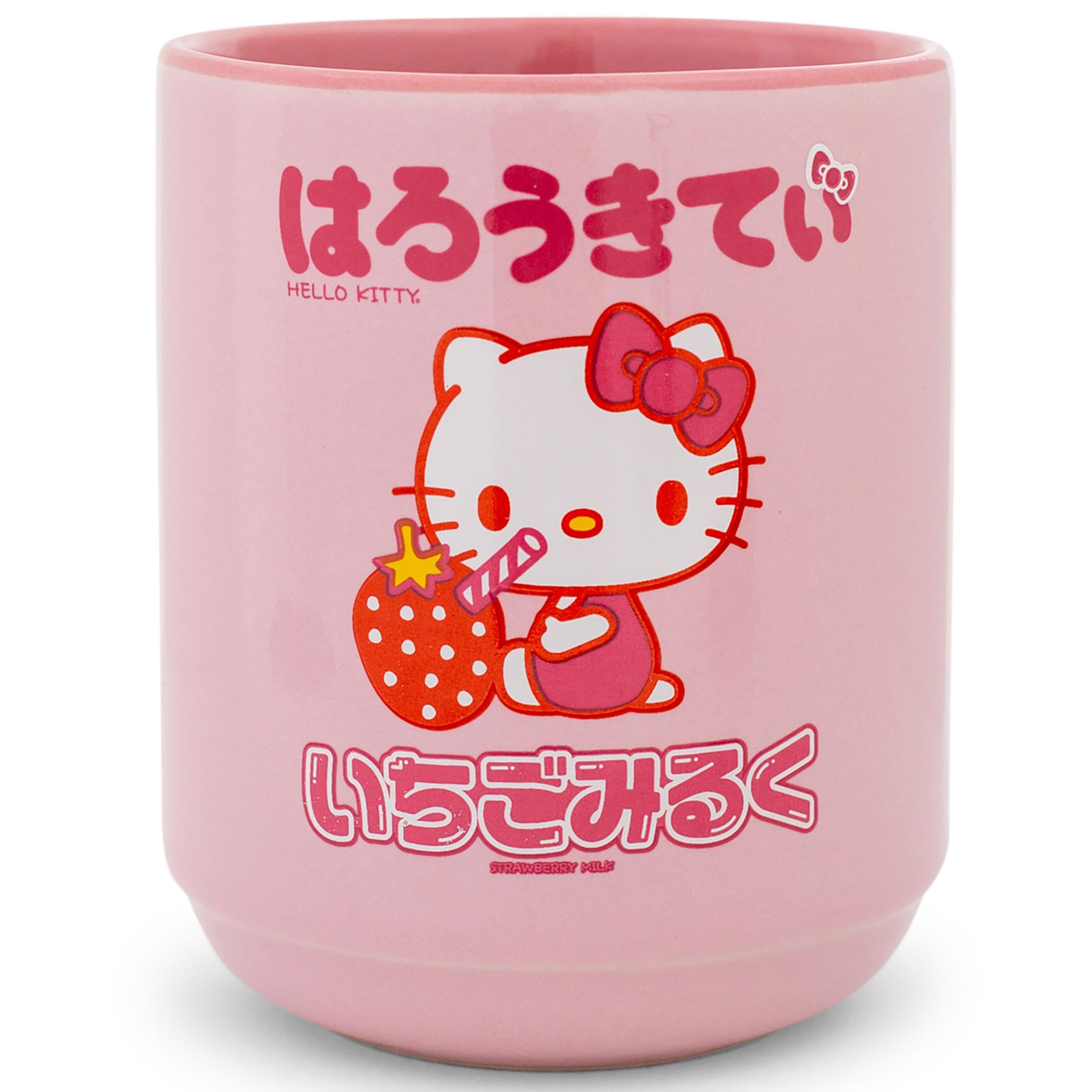 Foto 2 pulgar | Taza De Té Silver Buffalo Sanrio Hello Kitty Fresa Milk 270 Ml - Venta Internacional.