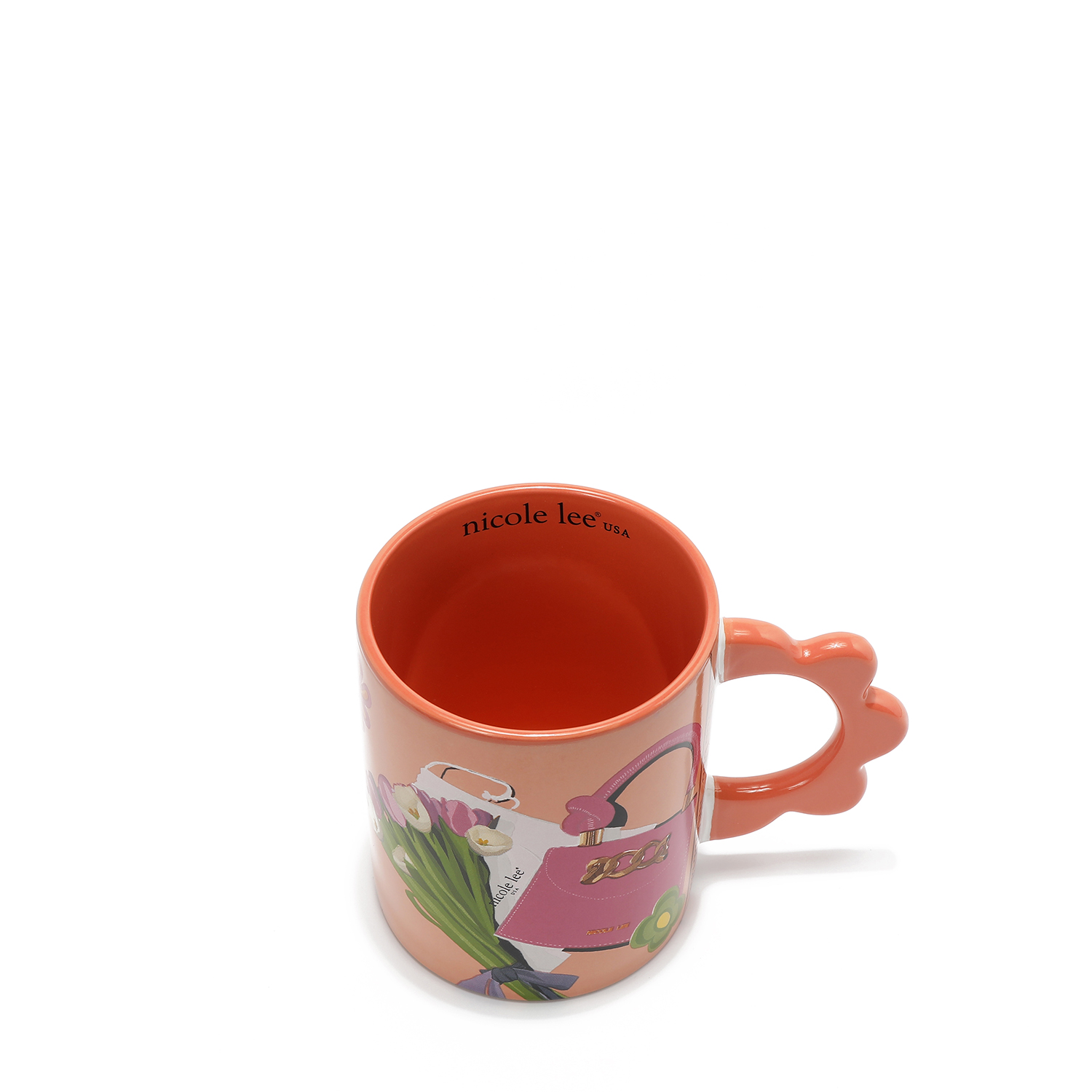 Foto 3 pulgar | Taza Nicole Lee De Cerámica Estampada Violet Blossom