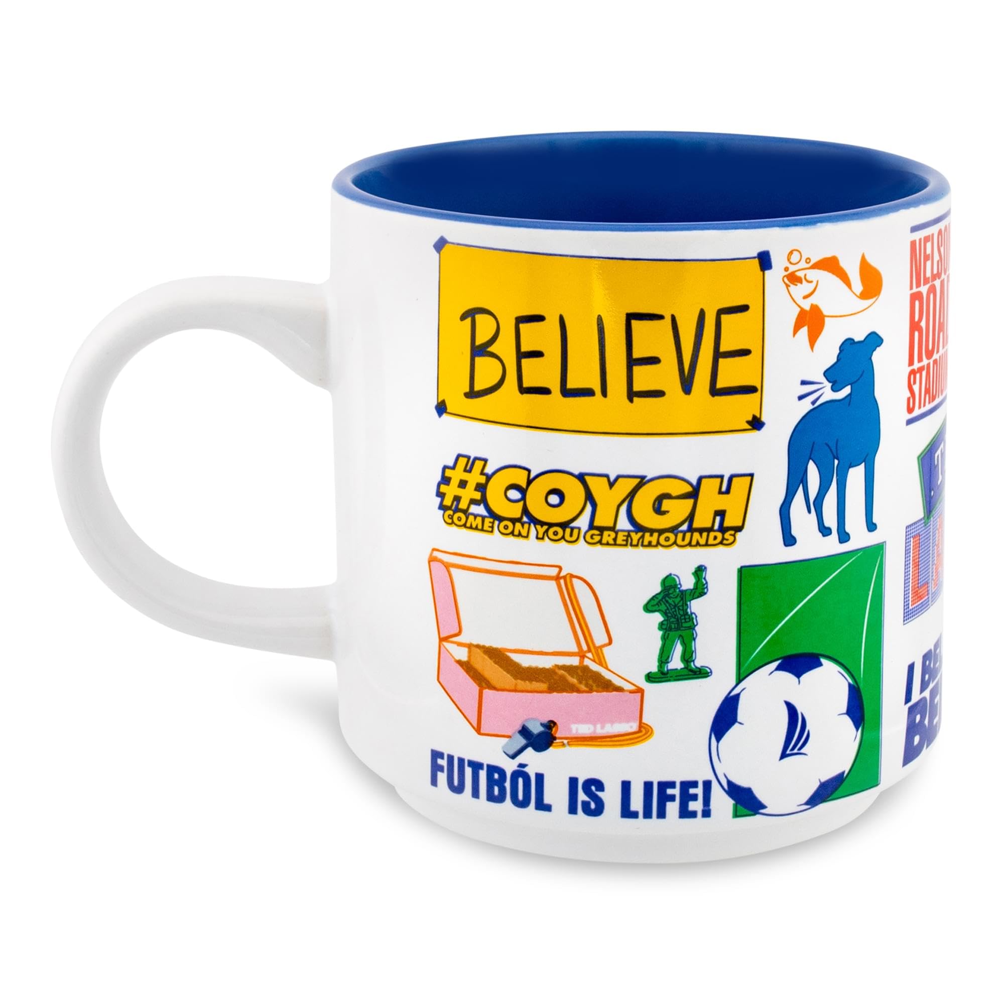Foto 2 | Taza De Café Silver Buffalo Ted Lasso Icons  380 Ml  Cerámica - Venta Internacional.