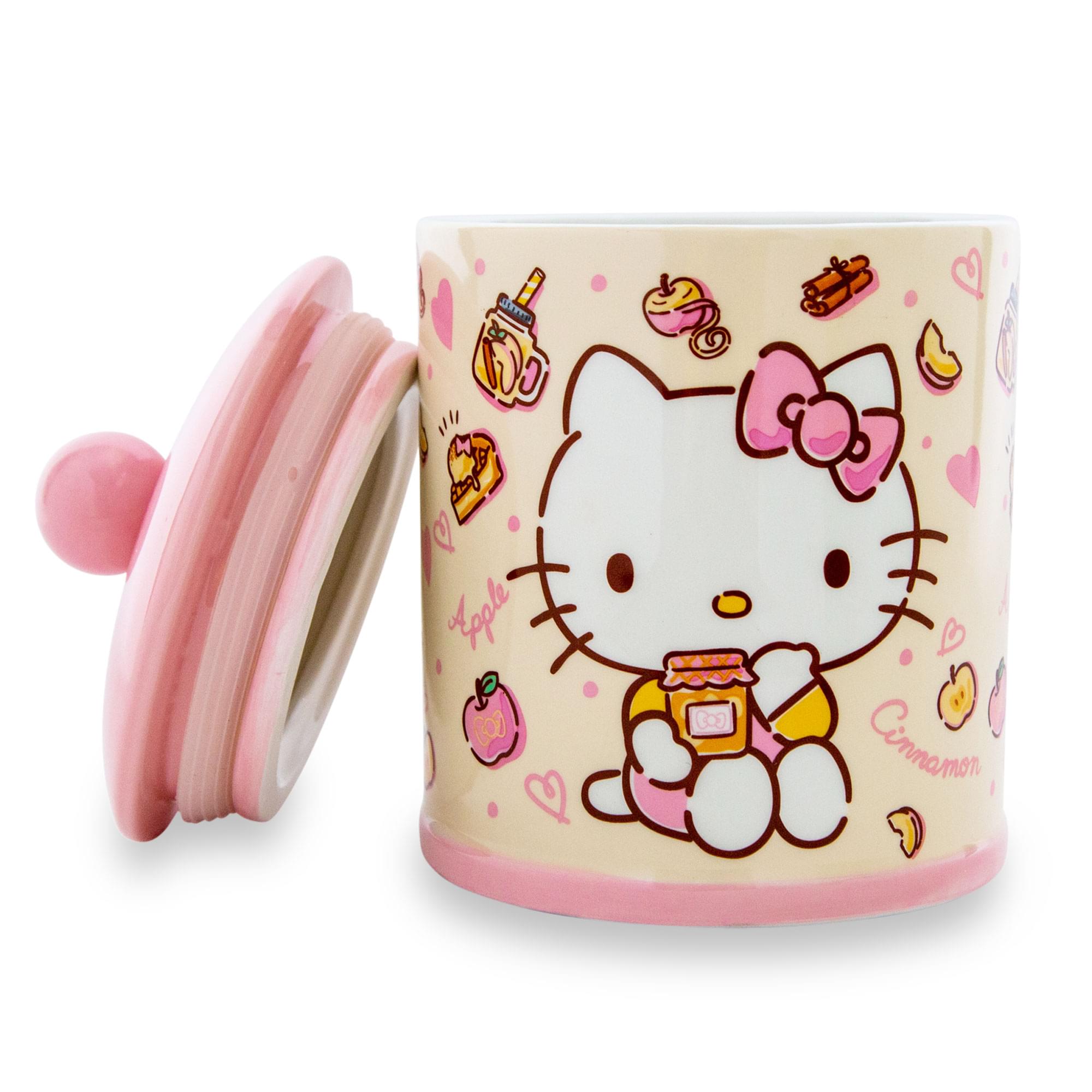 Foto 5 pulgar | Tarro Para Aperitivos Sanrio Hello Kitty De Cerámica Con Manzanas Y Canela  20 Cm - Venta Internacional.