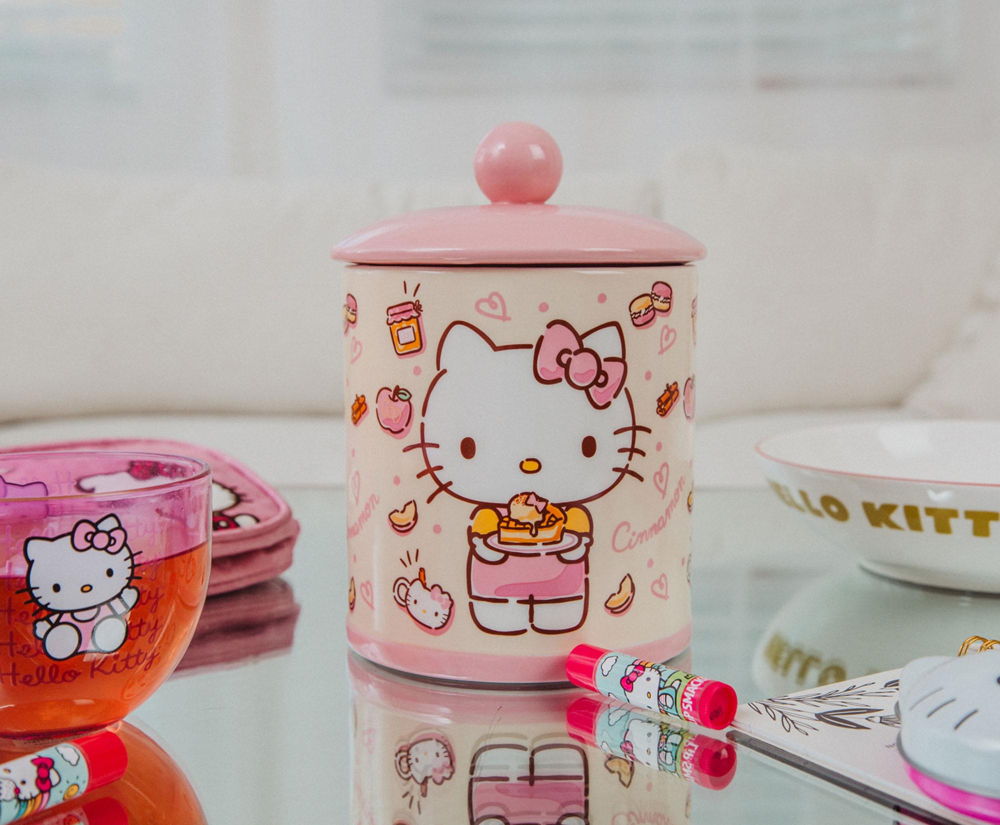Foto 6 pulgar | Tarro Para Aperitivos Sanrio Hello Kitty De Cerámica Con Manzanas Y Canela  20 Cm - Venta Internacional.
