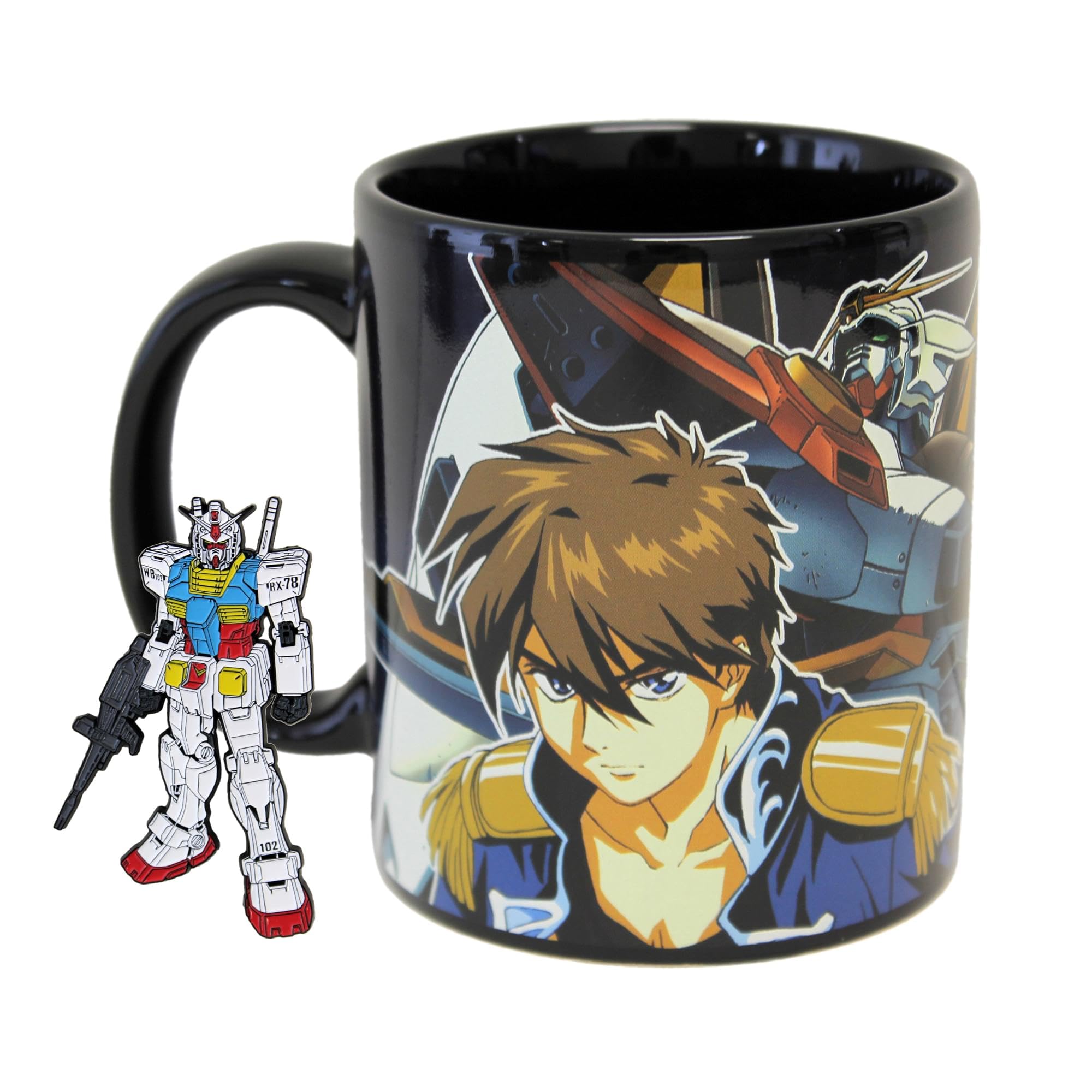 Foto 1 | Taza De Café Just Funky Gundam Wing Pilot Con Pin Esmaltado De 325 Ml - Venta Internacional.