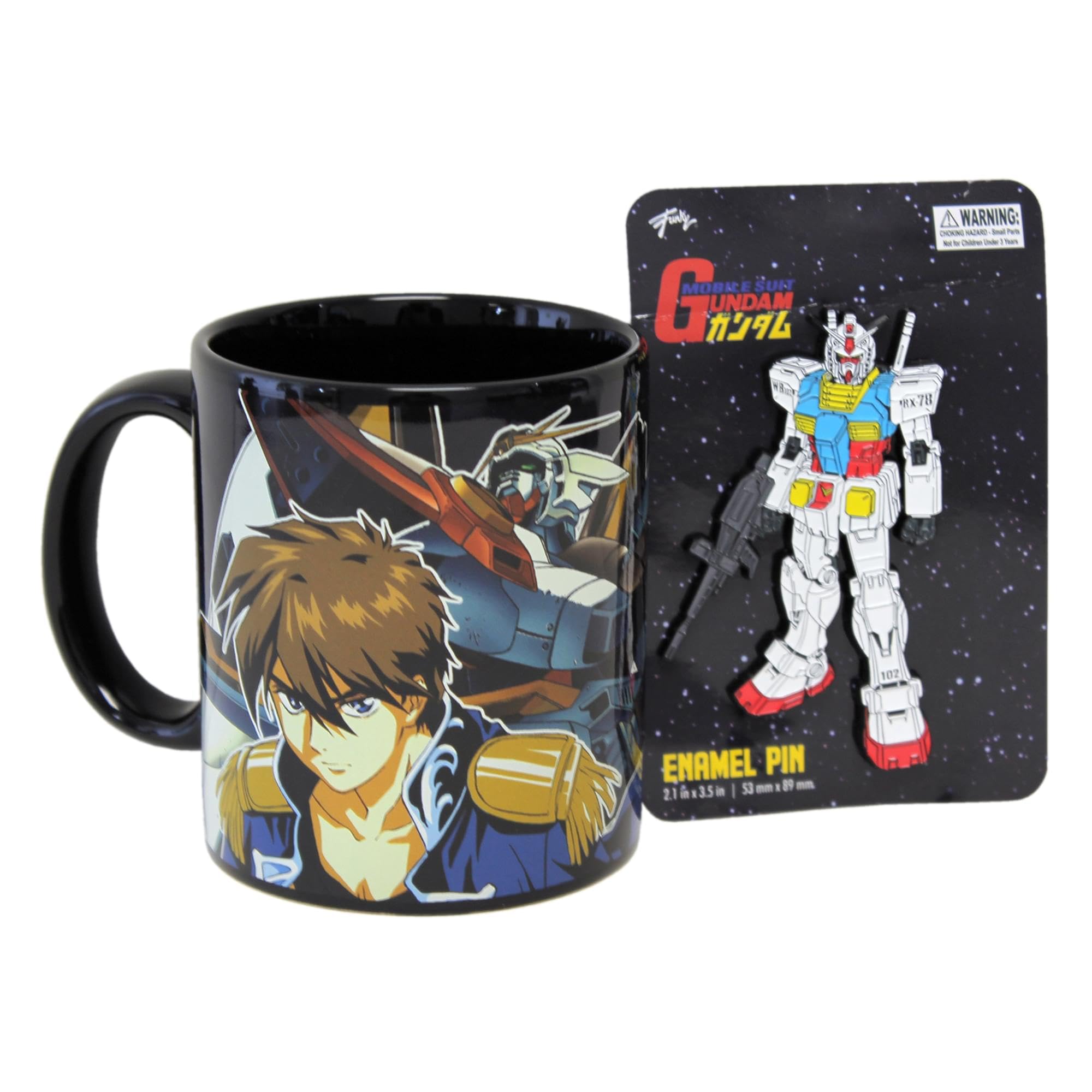 Foto 2 | Taza De Café Just Funky Gundam Wing Pilot Con Pin Esmaltado De 325 Ml - Venta Internacional.