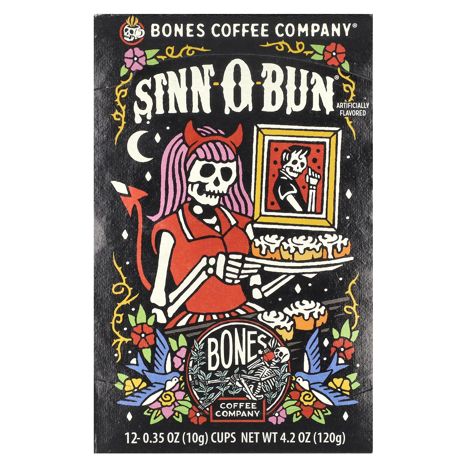 Foto 2 pulgar | Tazas De Café Bones Coffee Company Sinn-o-bun  12 Tazas  10 G - Venta Internacional.