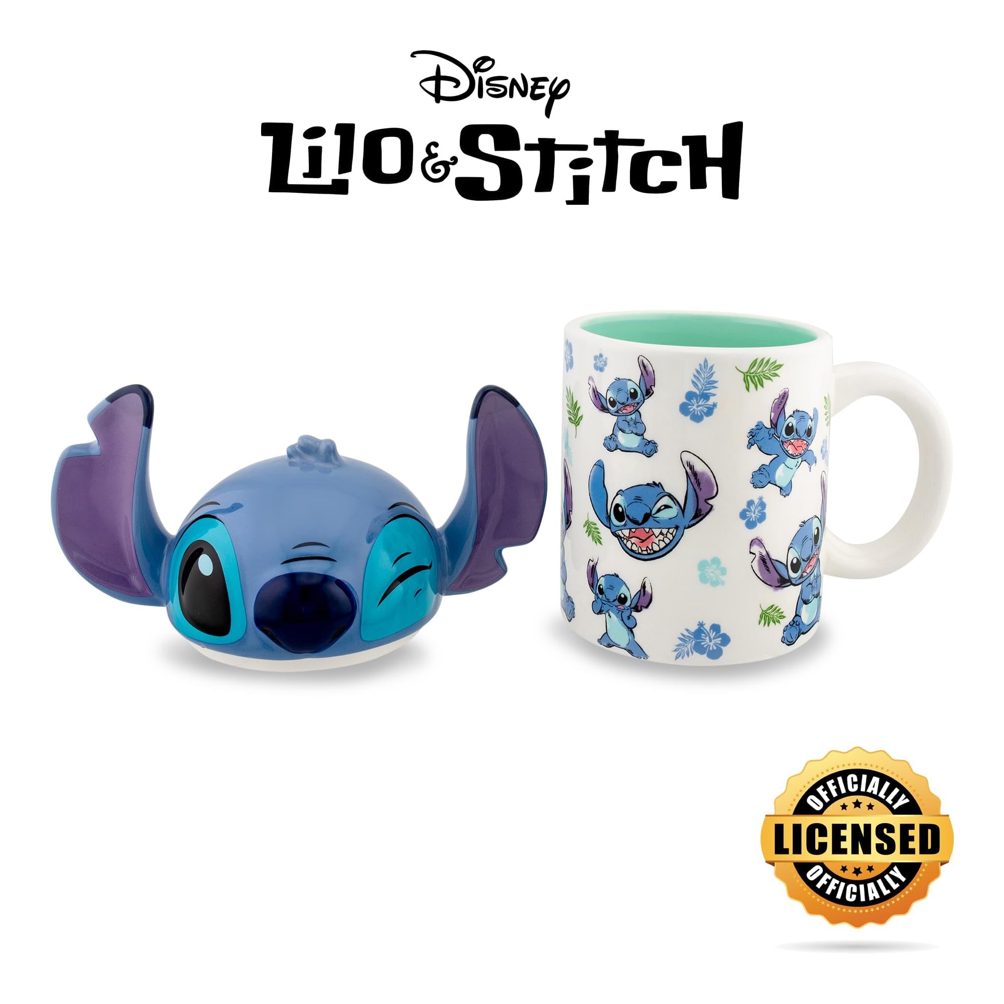 Foto 3 pulgar | Taza de Cerámica Lilo & Stitch 530 ml - Venta Internacional