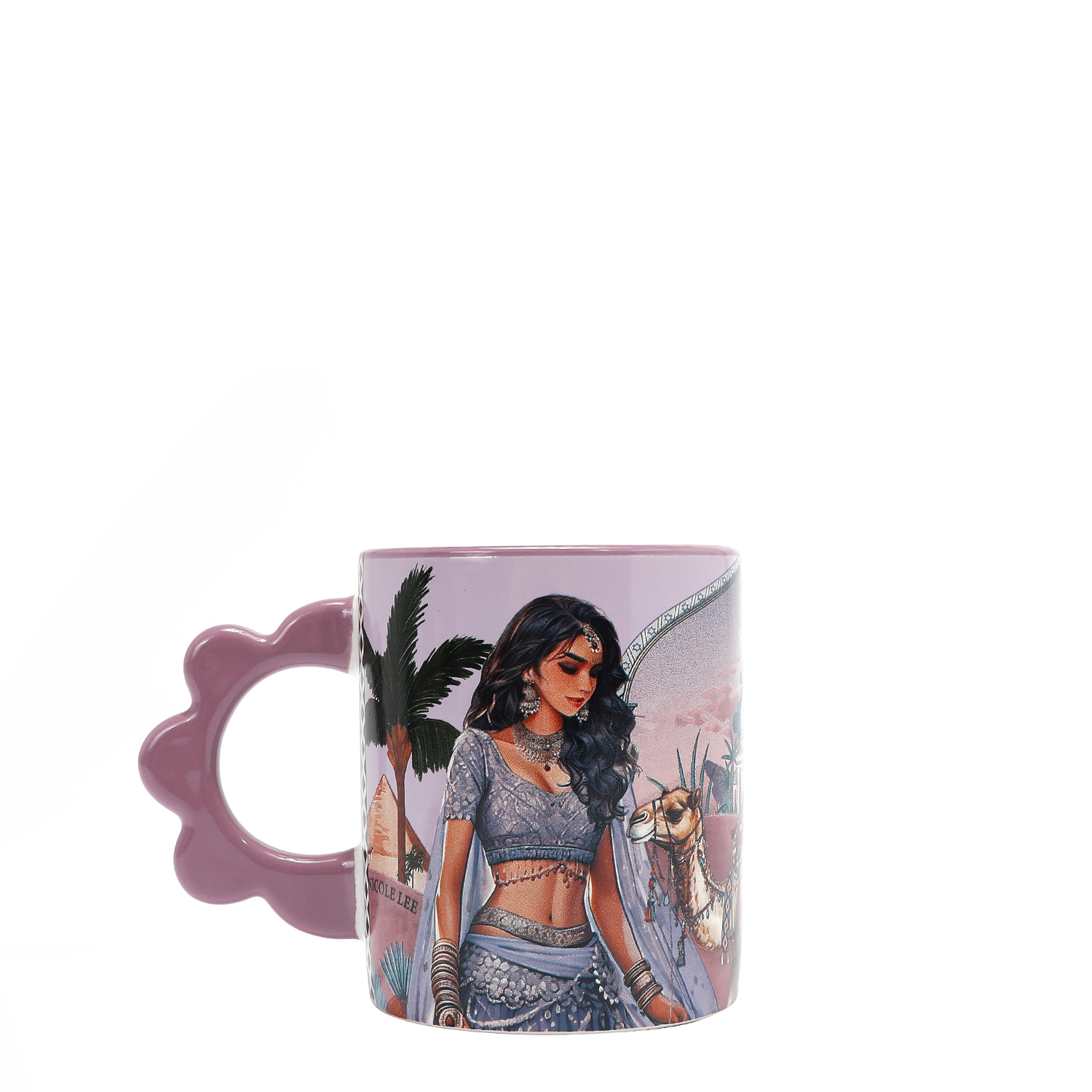 Foto 2 pulgar | Taza Nicole Lee De Cerámica Estampada Queen Cleopatra