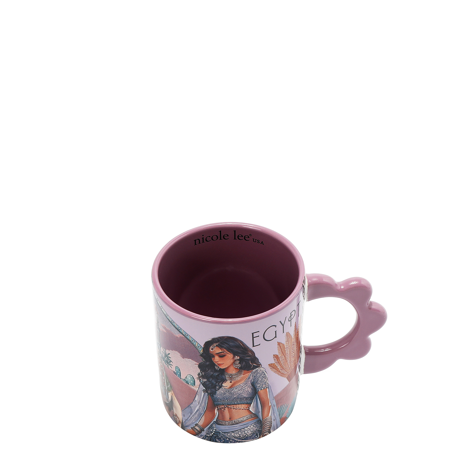 Foto 3 pulgar | Taza Nicole Lee De Cerámica Estampada Queen Cleopatra