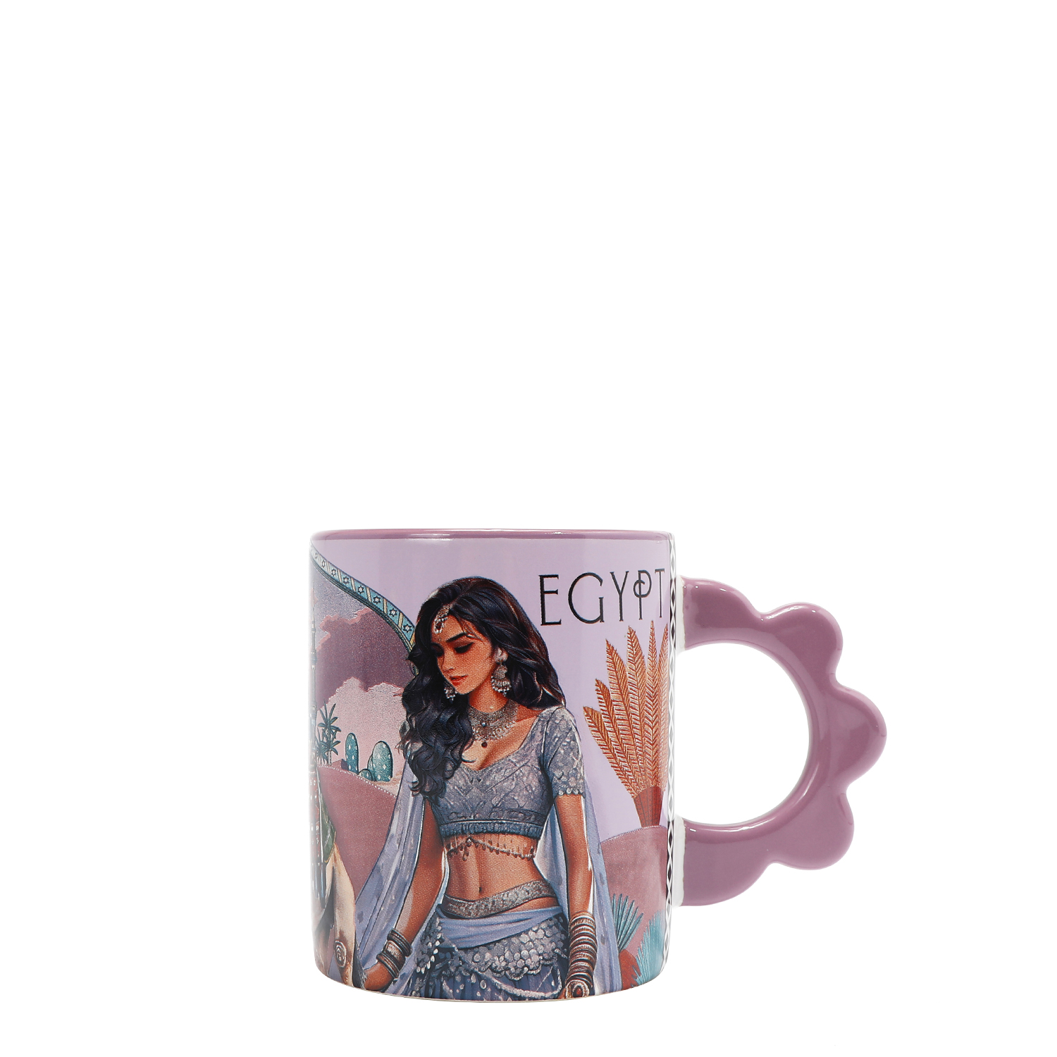 Foto 5 pulgar | Taza Nicole Lee De Cerámica Estampada Queen Cleopatra
