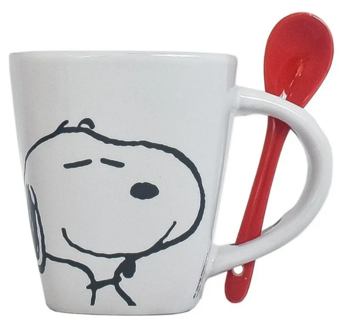 Foto 4 pulgar | Xtellar Taza De Cerámica De 440ml  Diseño Exclusivo De Snoopy Y Peanuts Con Cuchara Incluida