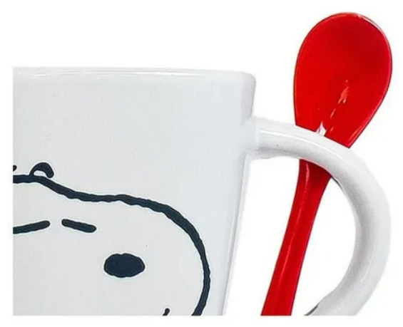 Foto 5 pulgar | Xtellar Taza De Cerámica De 440ml  Diseño Exclusivo De Snoopy Y Peanuts Con Cuchara Incluida