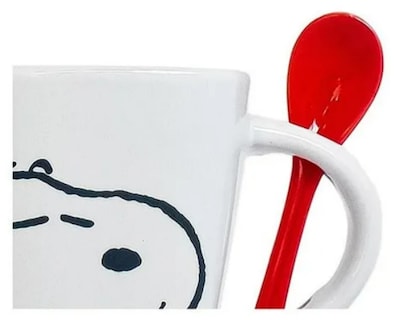 Foto 4 | Xtellar Taza De Cerámica De 440ml Diseño Exclusivo De Snoopy Y Peanuts Con Cuchara Incluida
