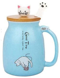 Foto 1 | Taza De Café De Cerámica Xtellar Con Único Diseño De Gato