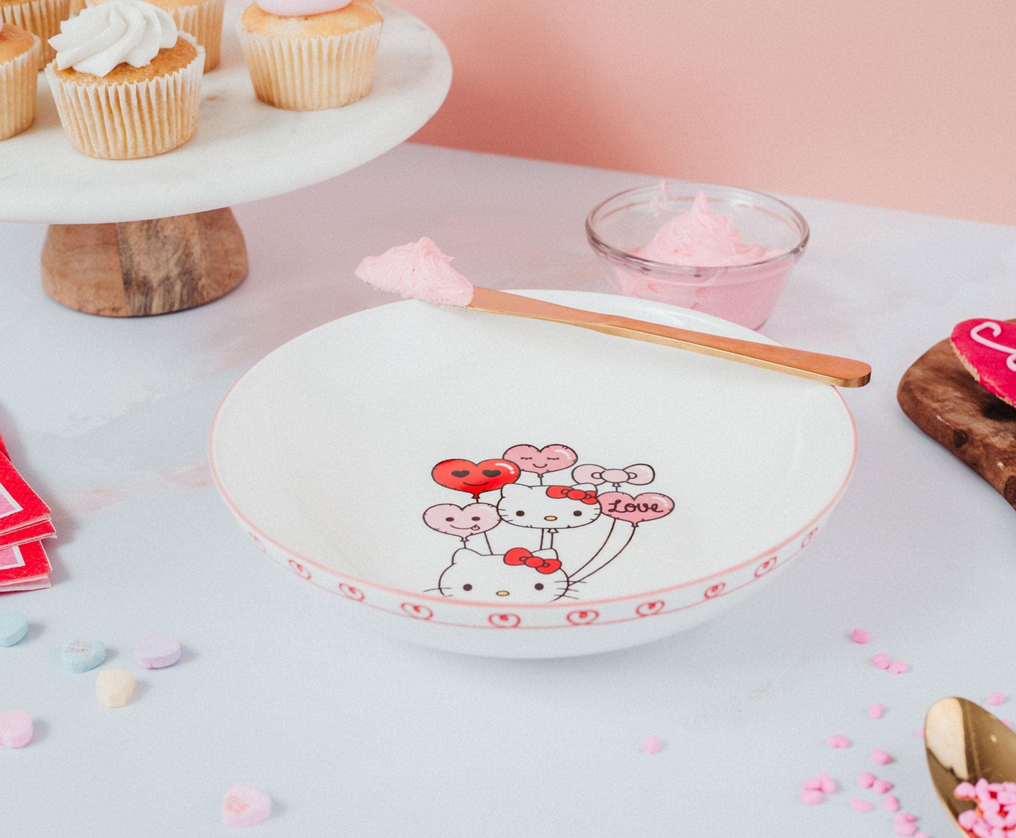 Foto 5 | Cuenco Sanrio Con Forma De Globo Hello Kitty  23 Cm  Cerámica - Venta Internacional.