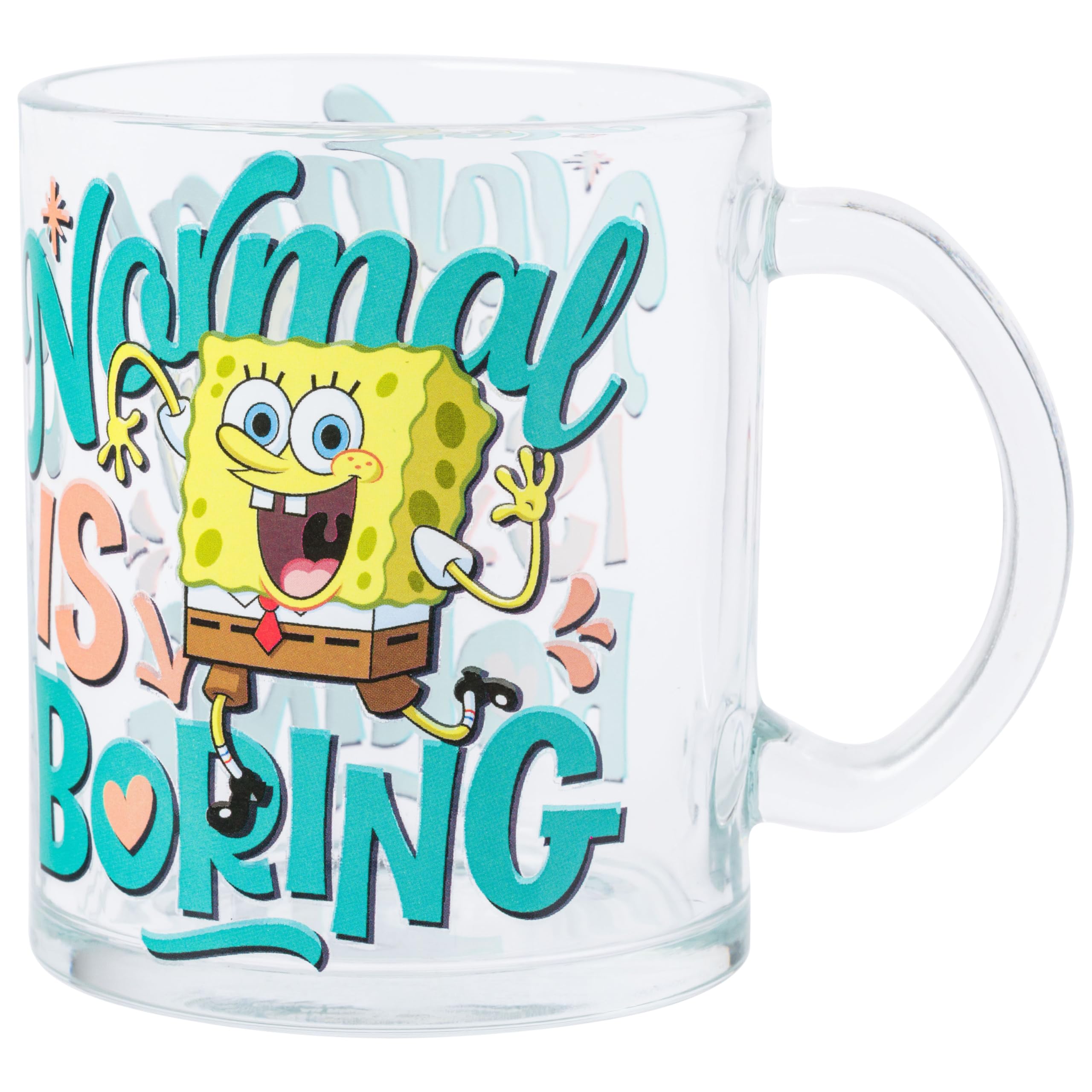 Foto 2 pulgar | Taza De Café Silver Buffalo Spongebob Squarepants De Vidrio De 500 Ml - Venta Internacional.