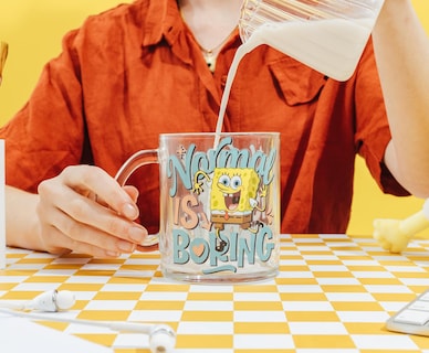 Foto 2 | Taza De Café Silver Buffalo Spongebob Squarepants De Vidrio De 500 Ml - Venta Internacional.
