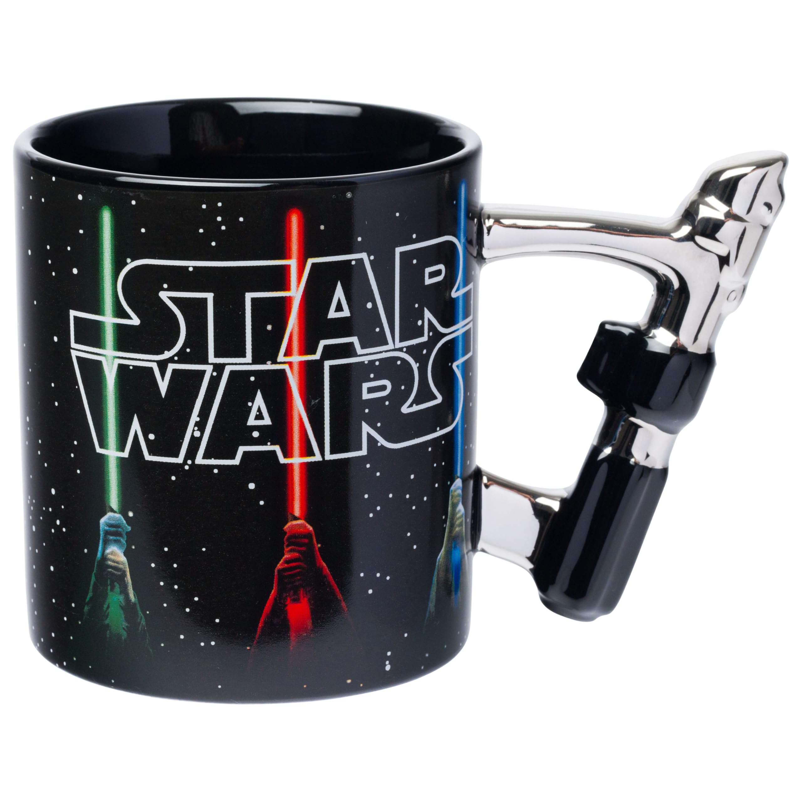 Foto 2 pulgar | Taza De Cerámica Plateada Con El Logotipo De Buffalo Star Wars Con Espada Láser  600 Ml - Venta Internacional.