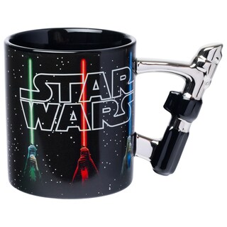 Foto 1 | Taza De Cerámica Plateada Con El Logotipo De Buffalo Star Wars Con Espada Láser 600 Ml - Venta Internacional.