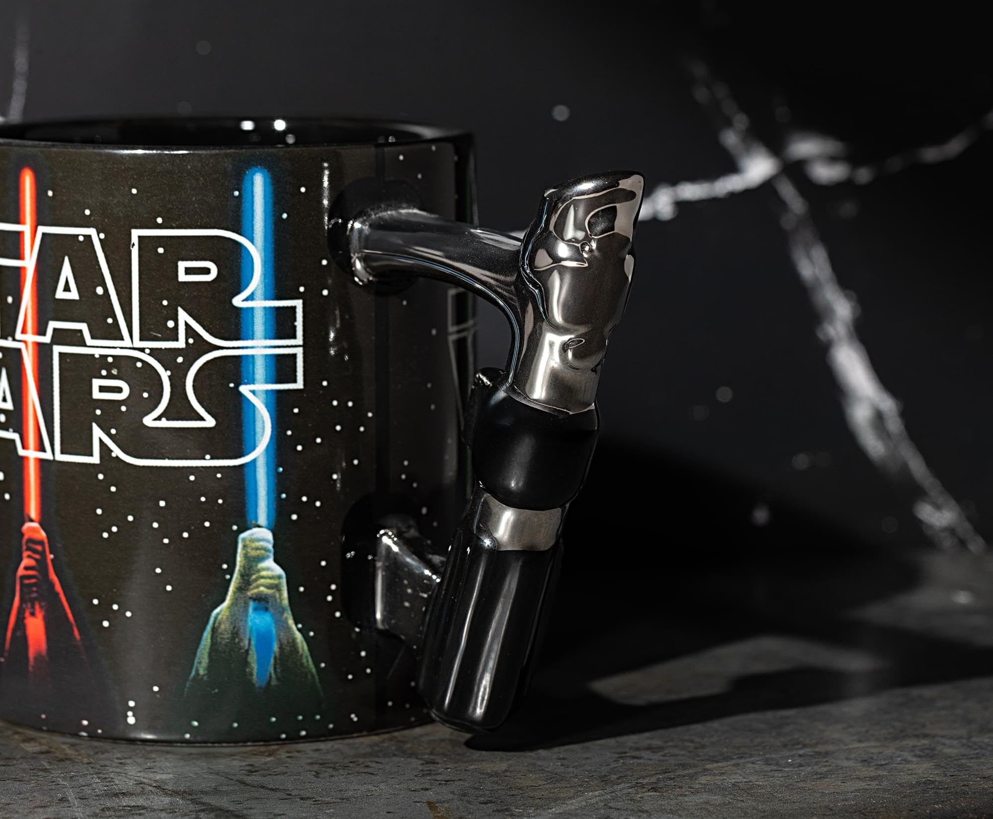 Foto 3 pulgar | Taza De Cerámica Plateada Con El Logotipo De Buffalo Star Wars Con Espada Láser  600 Ml - Venta Internacional.