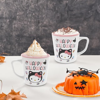Foto 2 | Taza De Cerámica Silver Buffalo Sanrio Hello Kitty Halloween 500 Ml - Venta Internacional.