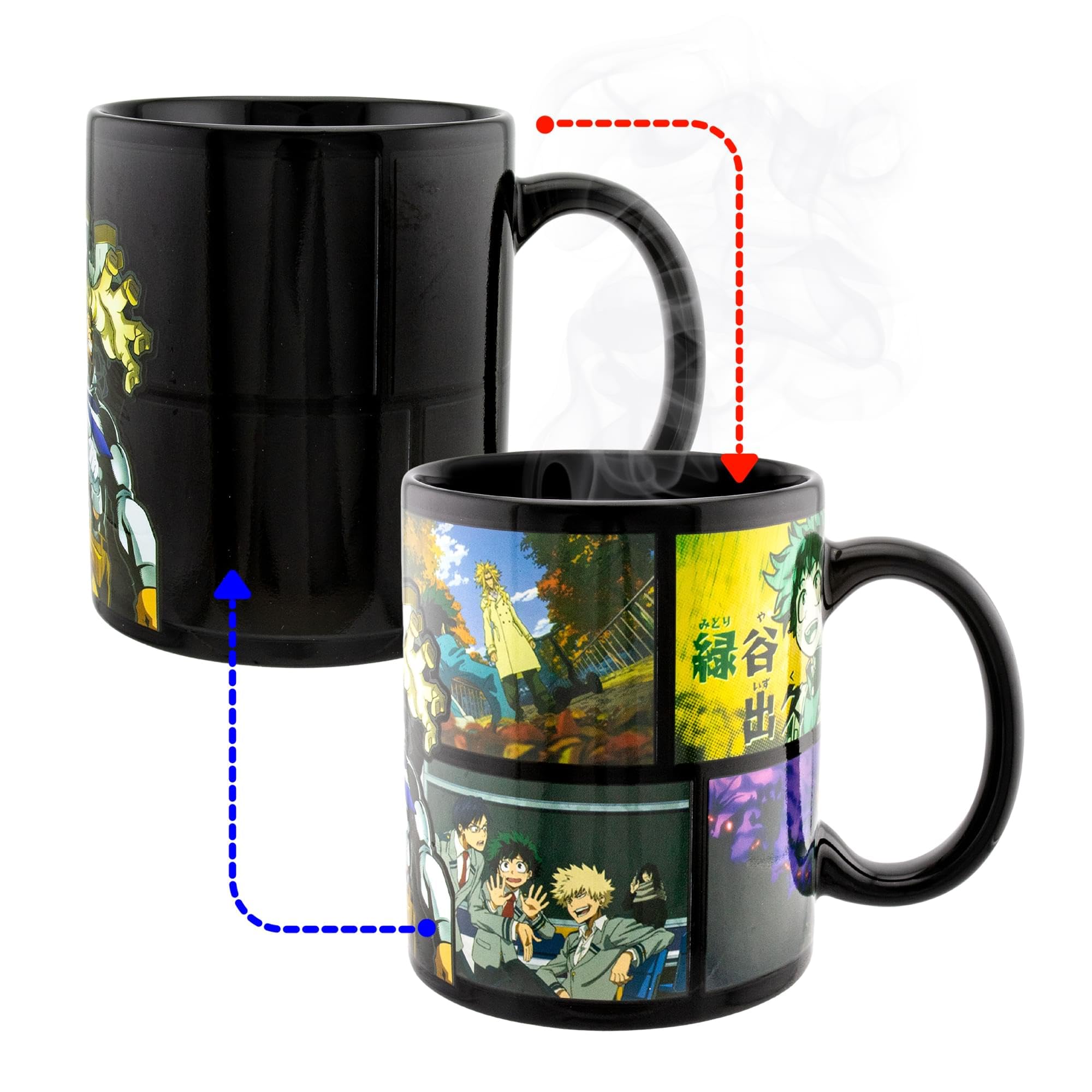 Foto 2 | Taza Just Funky My Hero Academia Heat Change De 325 Ml Con Ambientador - Venta Internacional.
