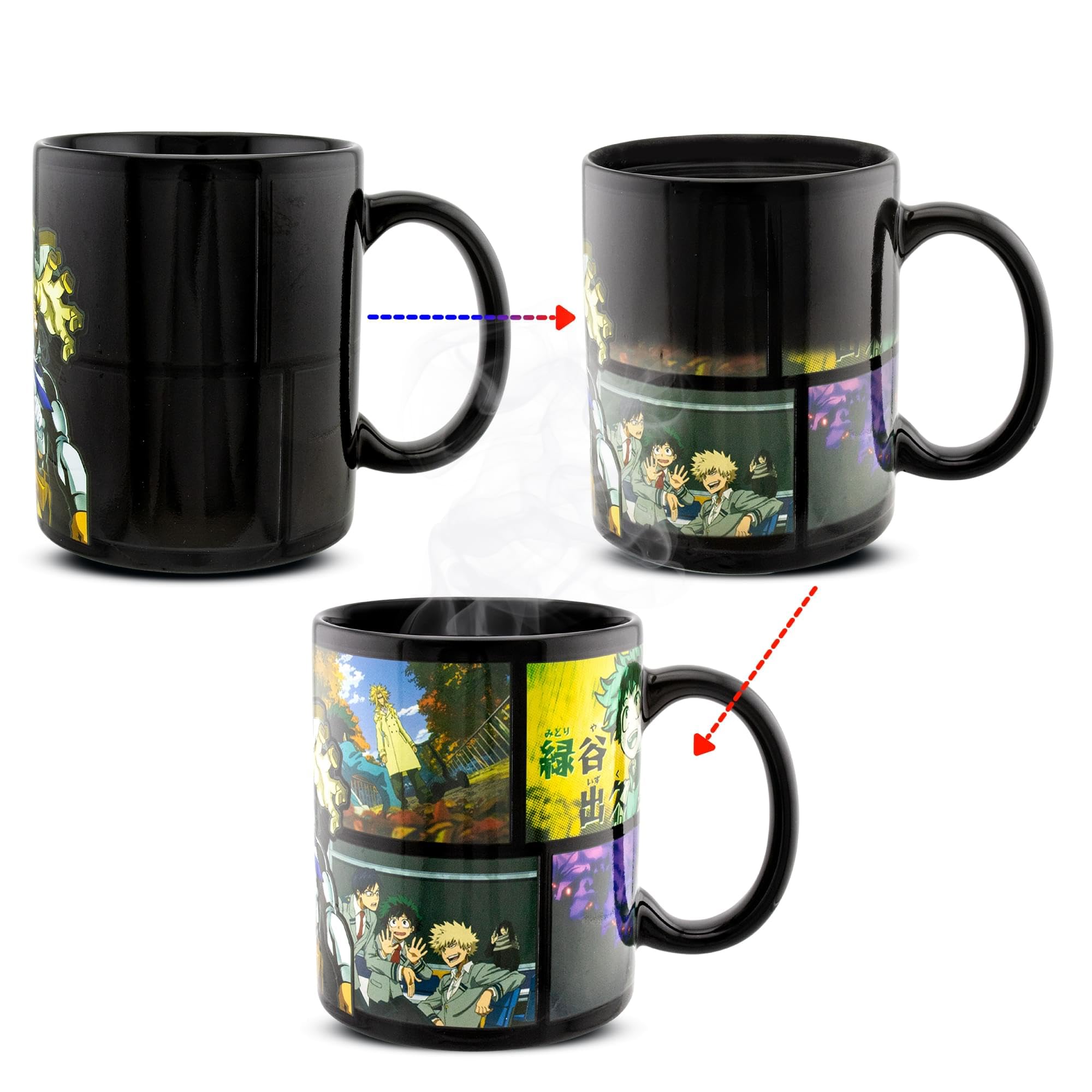 Foto 8 pulgar | Taza Just Funky My Hero Academia Heat Change De 325 Ml Con Ambientador - Venta Internacional.