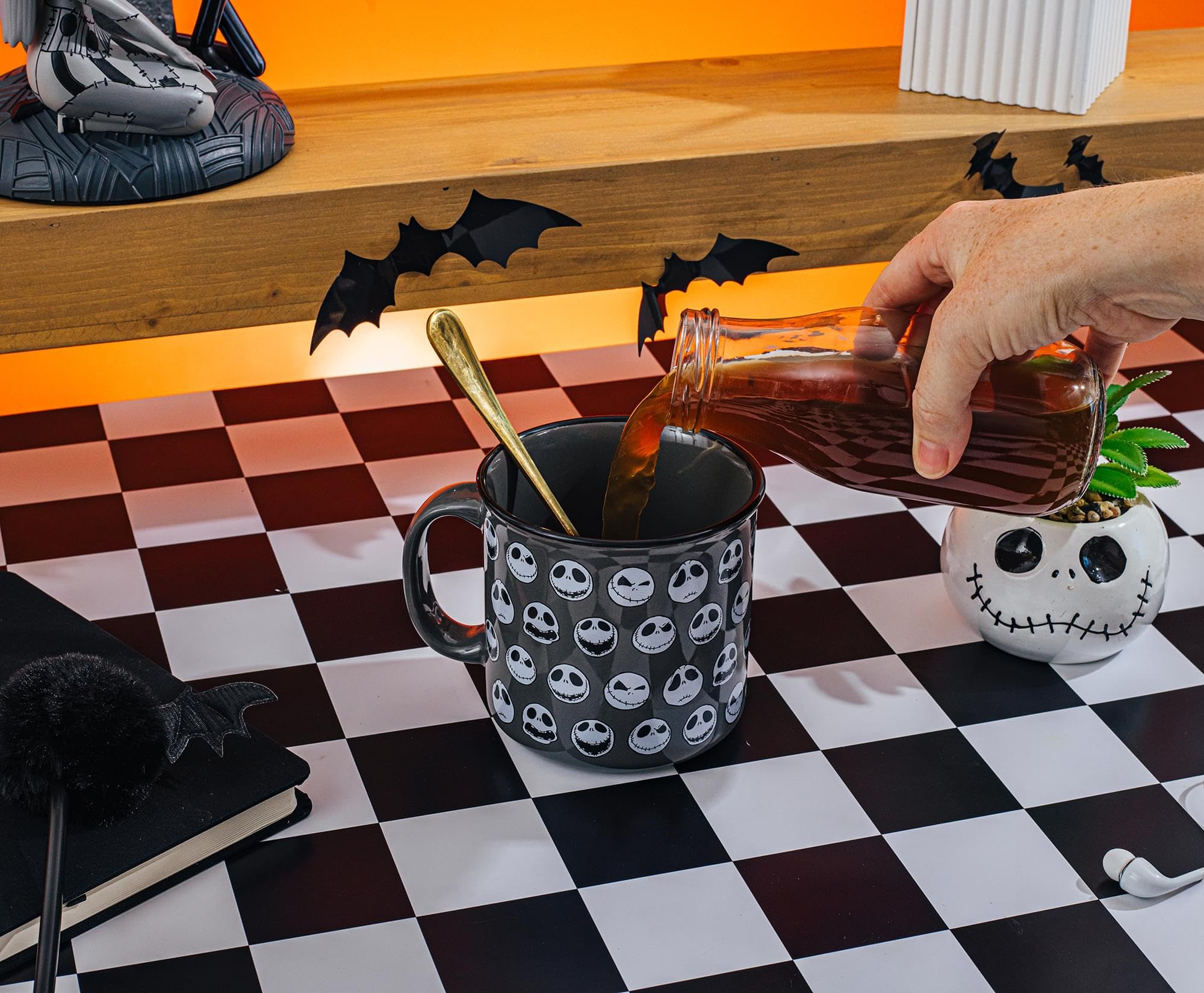 Foto 6 pulgar | Taza Plateada Buffalo Disney Nightmare Before Christmas Jack - Venta Internacional.