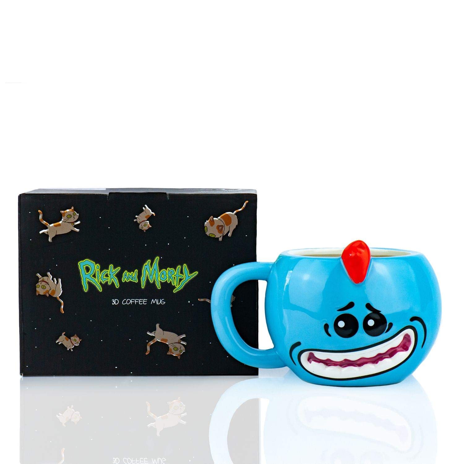Foto 2 pulgar | Taza Just Funky Rick And Morty Mr. Meeseeks Moldeada  480 Ml - Venta Internacional.