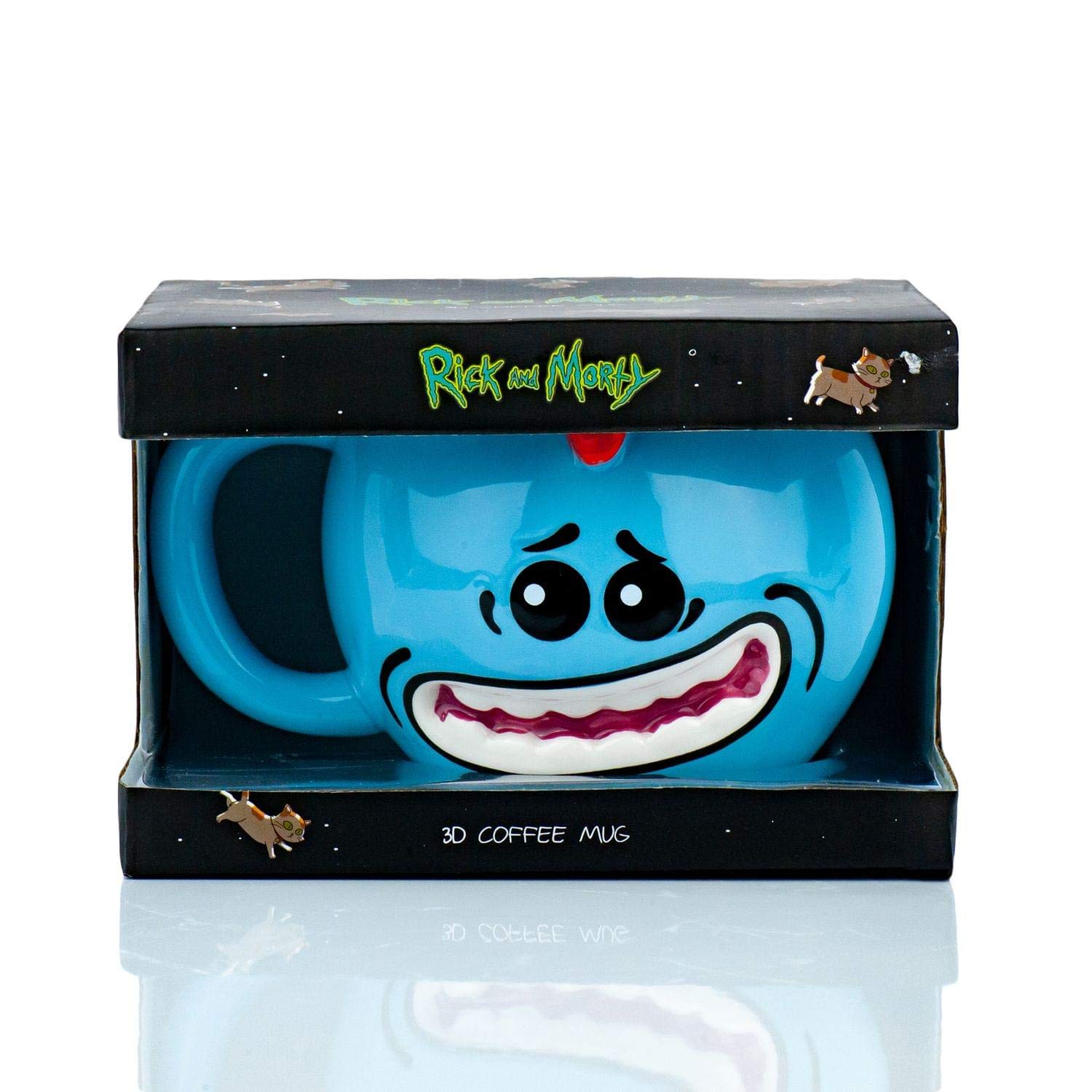 Foto 3 pulgar | Taza Just Funky Rick And Morty Mr. Meeseeks Moldeada  480 Ml - Venta Internacional.