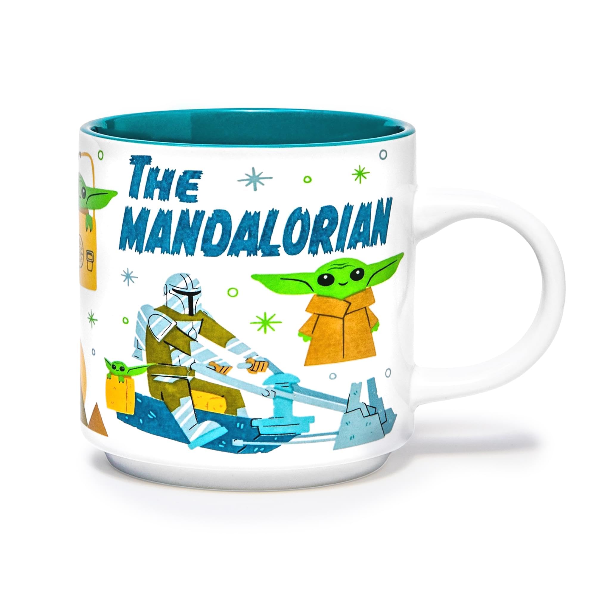 Foto 2 pulgar | Taza Plateada Buffalo Star Wars The Mandalorian Grogu 390 Ml - Venta Internacional.