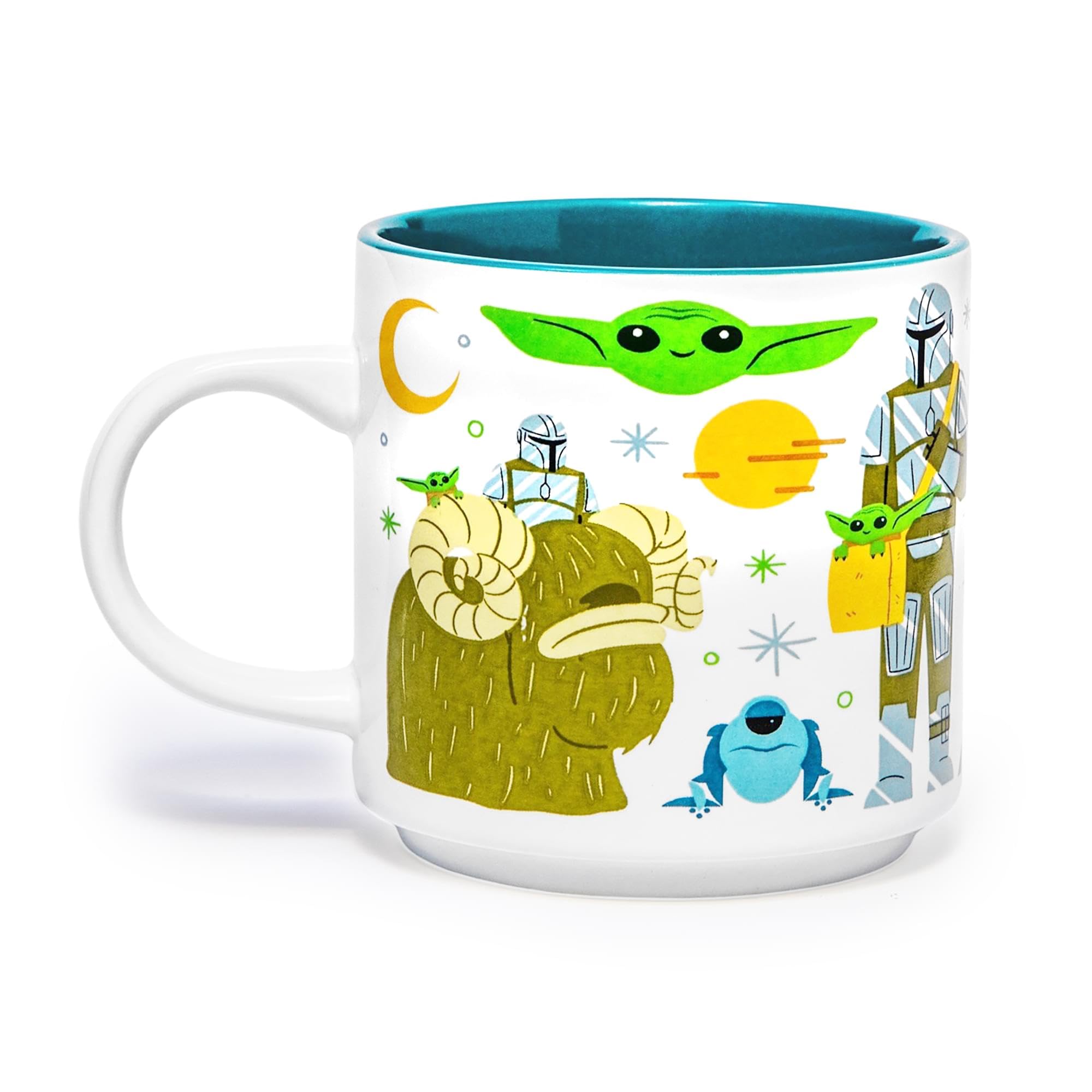 Foto 4 pulgar | Taza Plateada Buffalo Star Wars The Mandalorian Grogu 390 Ml - Venta Internacional.