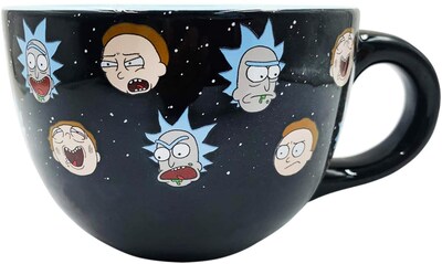 Foto 1 | Taza Para Sopa Silver Buffalo Rick And Morty Heads Line Up 700 Ml - Venta Internacional.