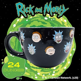 Foto 2 | Taza Para Sopa Silver Buffalo Rick And Morty Heads Line Up 700 Ml - Venta Internacional.