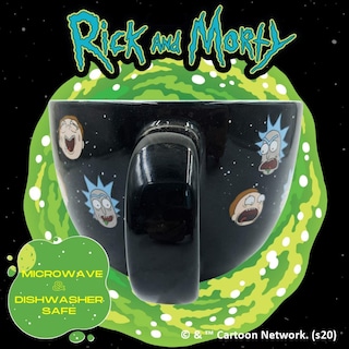 Foto 3 | Taza Para Sopa Silver Buffalo Rick And Morty Heads Line Up 700 Ml - Venta Internacional.