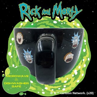 Foto 4 | Taza Para Sopa Silver Buffalo Rick And Morty Heads Line Up 700 Ml - Venta Internacional.