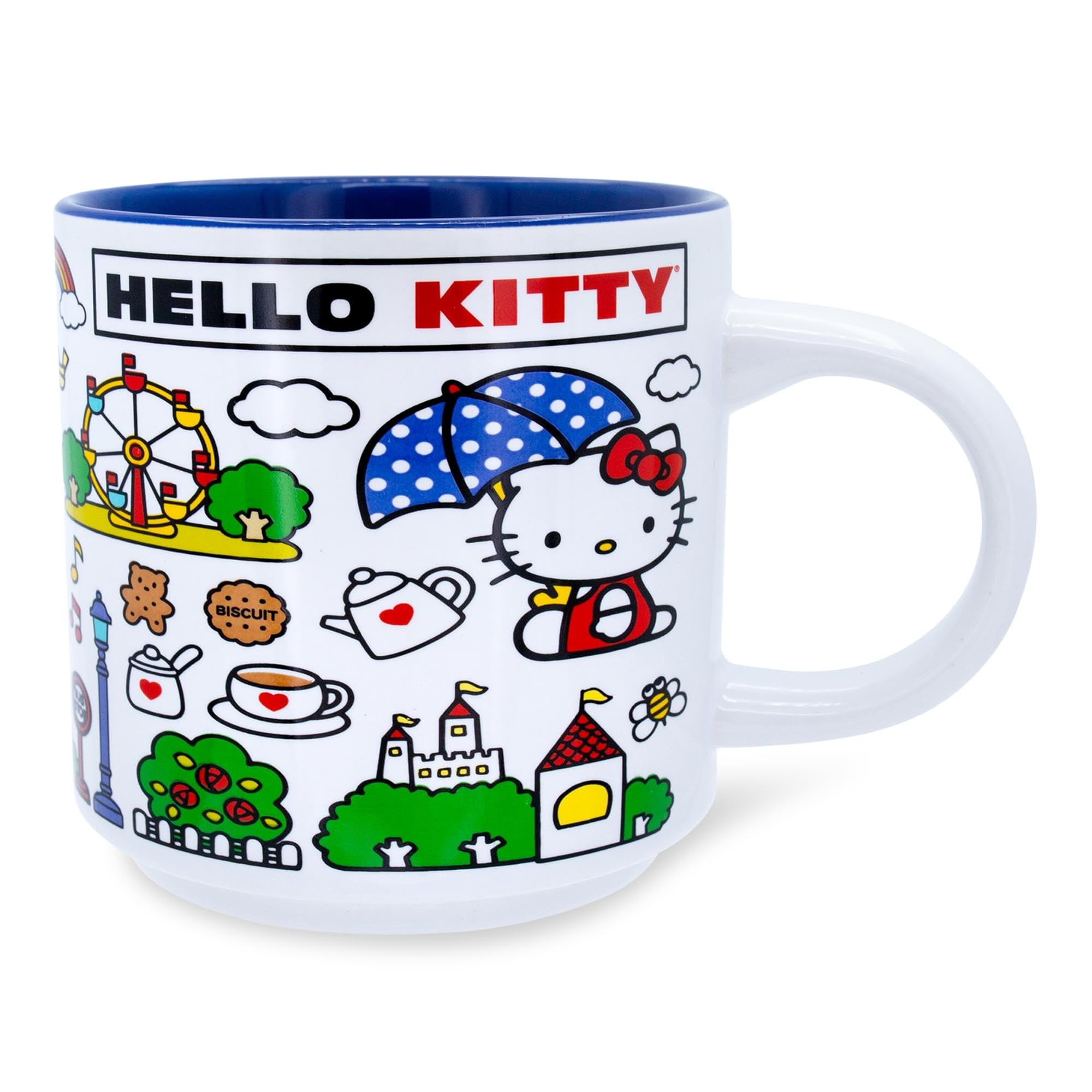 Foto 1 | Taza Sanrio Hello Kitty De Cerámica Con Mapa Rojo  380 Ml - Venta Internacional.