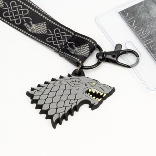 Foto 2 | Lanyard The Coop Game Of Thrones House Stark Tiene Licencia Oficial - Venta Internacional.